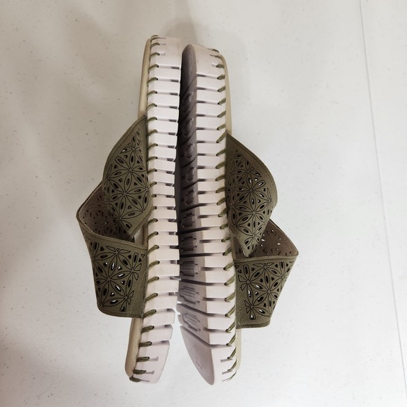 Ilse Jacobsen Tulip 1575 Cross Band Sandal Women's Size‎ EU 44 US 14 Green - Picture 7 of 12